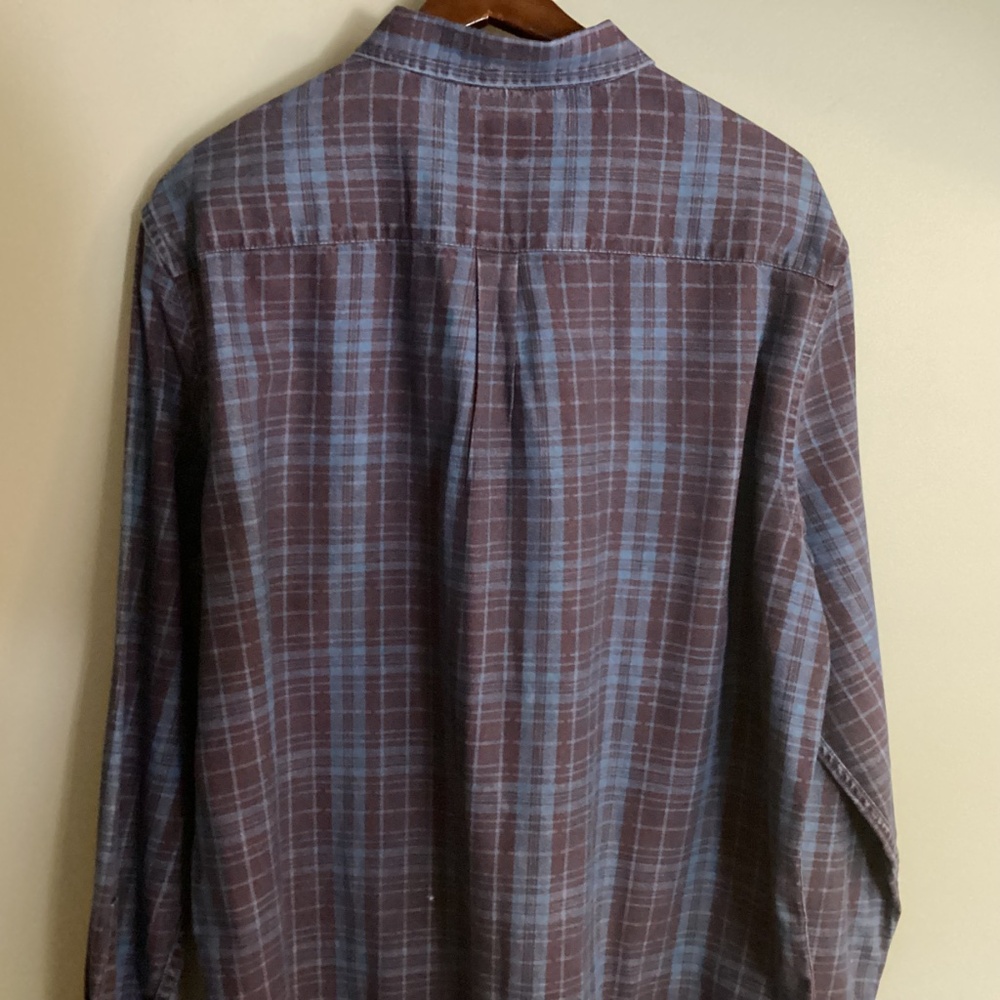 Men’s ASOS BLUE n PURPLE LONG SLEEVE BUTTON DOWN XXXL SHIRT EUC - Picture 2 of 7